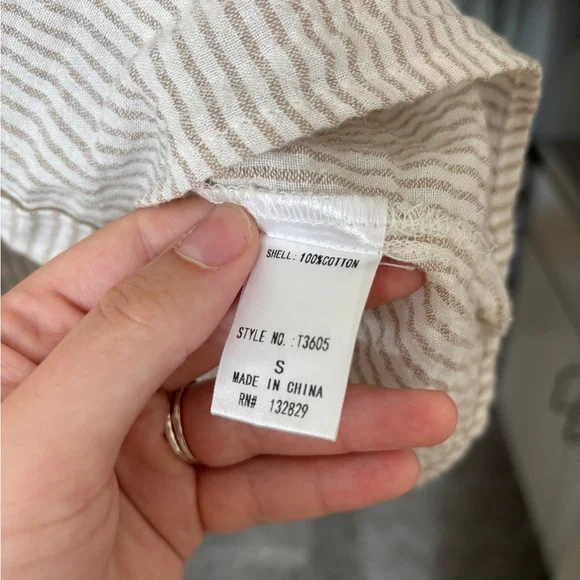 Neuflora Venice Button Down - Tan - Picture 7 of 9